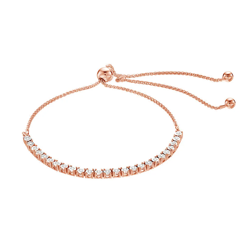 0.25 Carat Lab Grown Diamond Bolo Bracelet