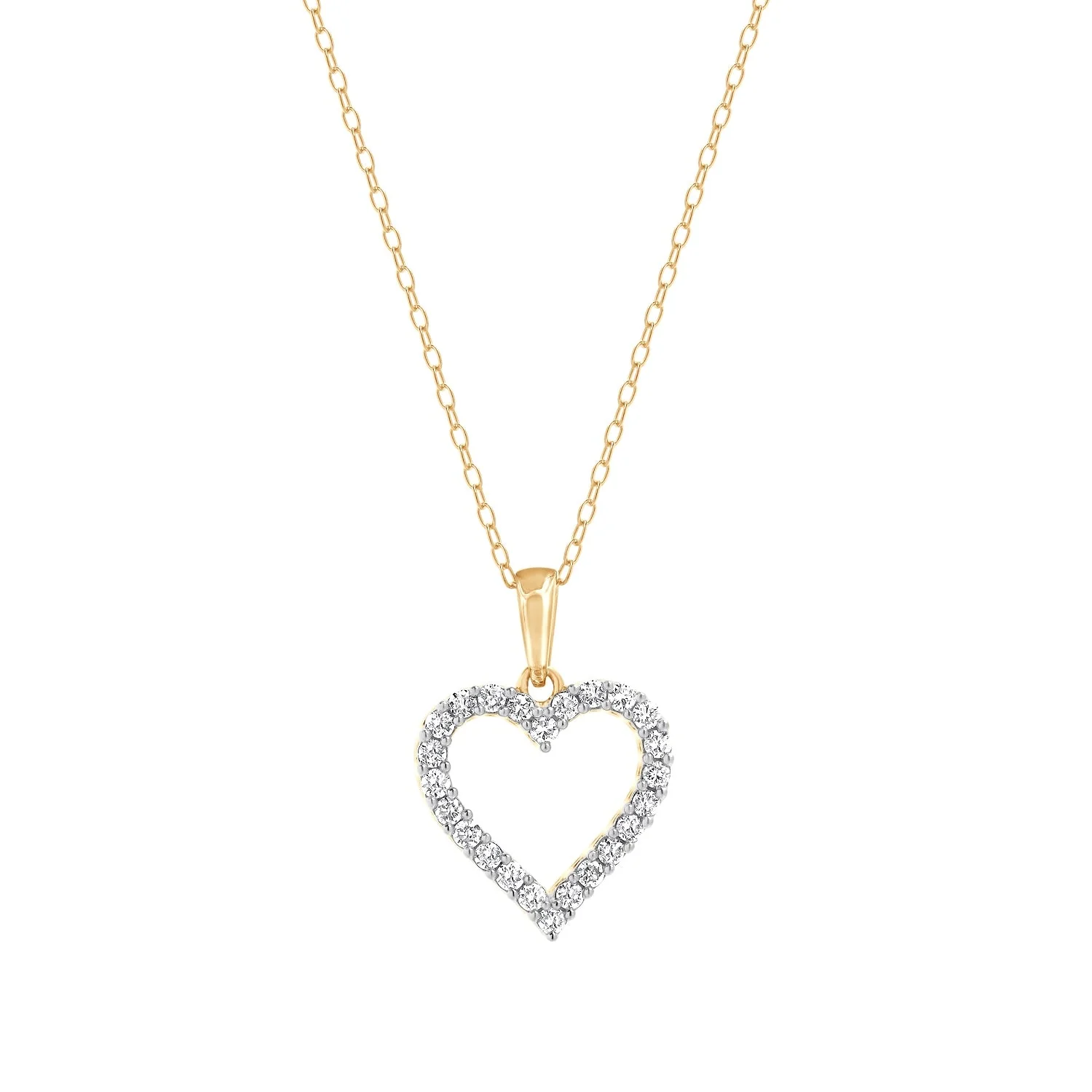 0.25 Carat Heart Lab Grown Diamond Necklace