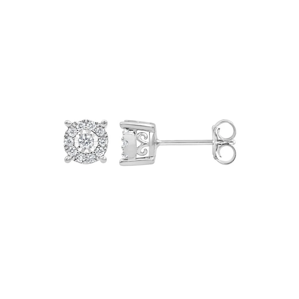 0.50 Carat Lab Grown Diamond Halo Necklace Set - Image 2
