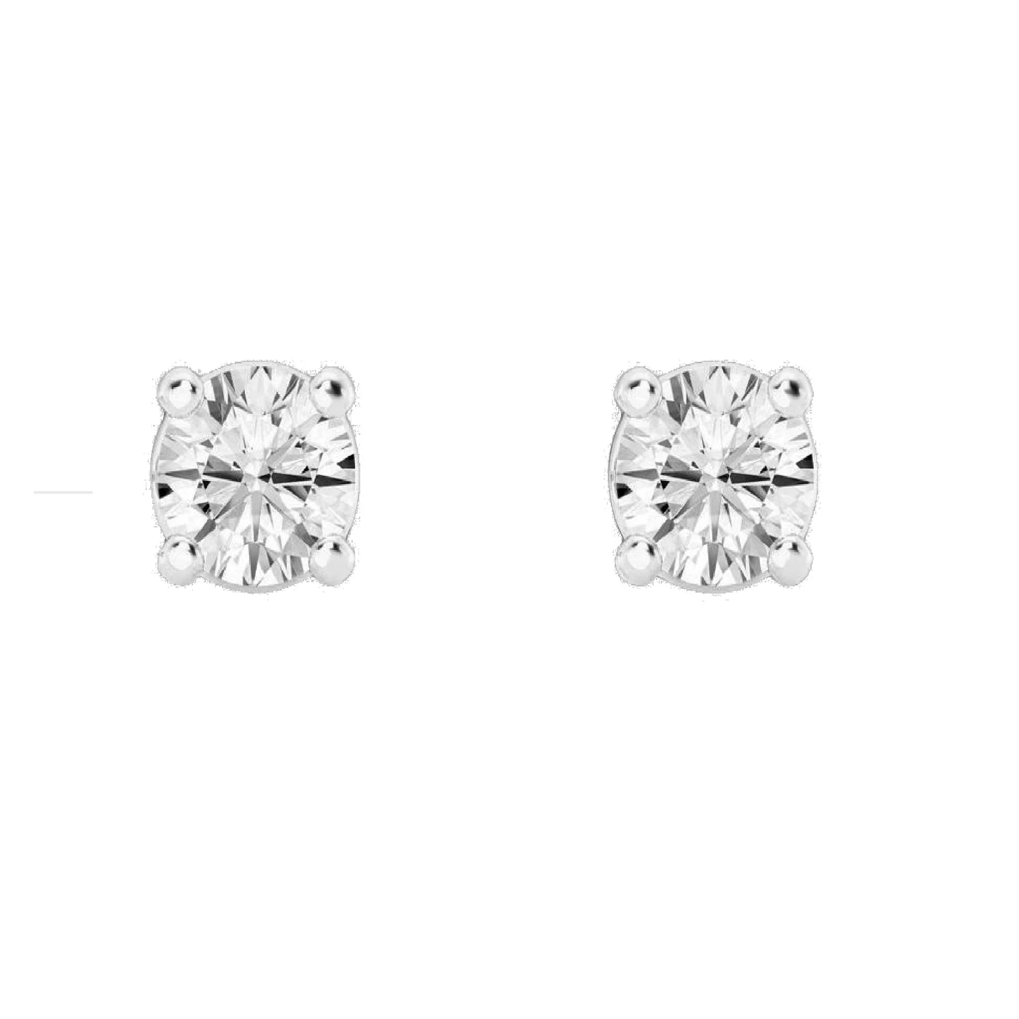 0.33 Carat Lab Grown Round Diamond Halo Necklace Set - Image 2